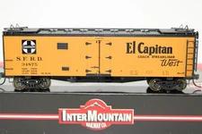 InterMountain HO Scale SFRD Santa Fe El Capitan Curved Line Map Refrigerator Car