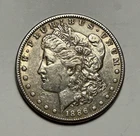 1886 S  S MORGAN DOLLAR AU DETAILS
