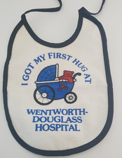 I Got My First Hug AT Wentworth-Douglas Hospital Baby BIB Dover NH