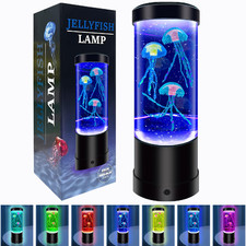 Wtroese Jellyfish Lamp7 Color Changing Aquarium Lightusb/Battery Bubble