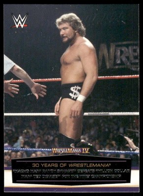 2014 Topps WWE Road to Wrestlemania #8 ''Macho Man'' Defeats ''Million Dollar Man''