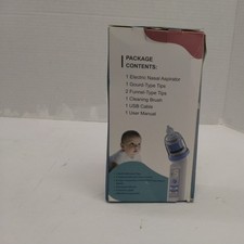 Electric Nasal Aspirator for Baby - 5 Suction Levels - Music and Light - USB C