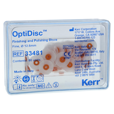 Kerr OptiDisc Finishing and Polshing Discs - Fine-Coarse 12.6mm (80/box)
