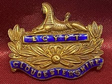 Beautiful The Gloucestershire Regiment Enamel Sweetheart Brooch w/fixing
