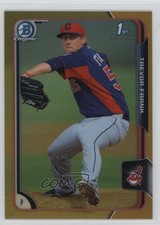 2015 Bowman Chrome Prospects Gold Refractor 28/50 Trevor Frank #BCP129 2i2