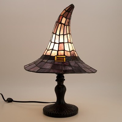 Cracker Barrel - 2026 Stained Glass Witch Hat Lamp (PRESALE)