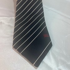 Burberrys England Silk Striped Tie   Classic Navy Gentleman Heritage Lux