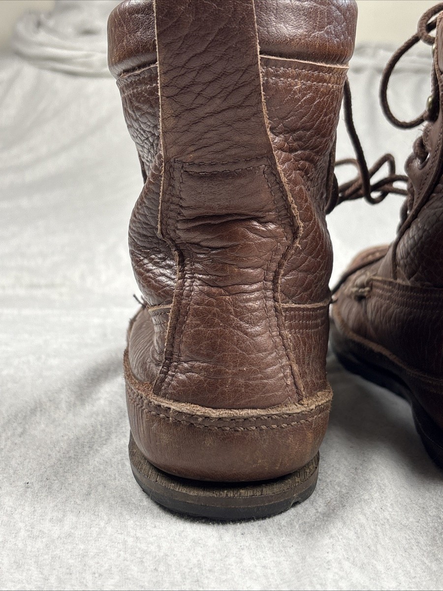 Lot Of (2) WC Russell Moccasin Co boots 9.5 D Berlin Wisconsin USA W C Russell moccasin mens boots - Gem main image 2