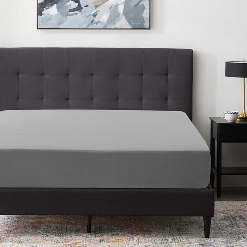 1800 Deep Pocket Fitted Sheet Queen King Fully Elastic Fitted Sheets Bed Sheets - Picture 21 of 102