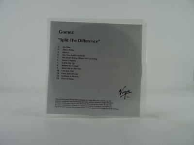 GOMEZ SPLIT THE DIFFERENCE (467) 13 Track Promo CD Album including White Sleeve 