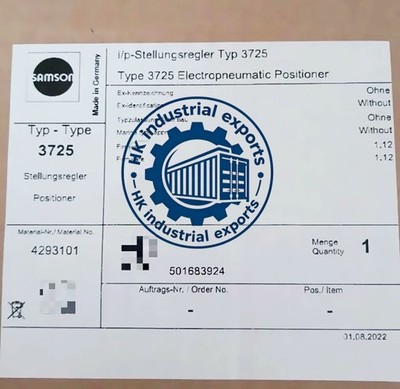 3725-1100000000 1PCS Brand New SAMSON 3725-1100000000 Valve Positioner Fast Ship