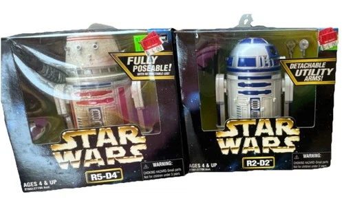 Kenner Star Wars Action Collection R2-D2 & R5-D4 Figures 1998
