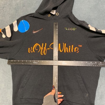 Nike Lab X OFF-WHITE Mercurial NRG Hoodie Mens Small Black Knit