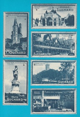 SCHOKOLADENSUCHARD - FRANZÖSISCHE ANSICHTEN - KARTE NR.S 187 / 188 / 189 / 190 / 191 / 192