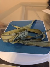 Gucci Green Logo Ribbon Approx 73 Inches