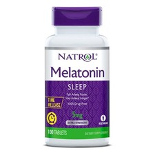 11/27 Natrol Time-Release Melatonin 5 mg, Dietary Supplement for Restful Sleep 