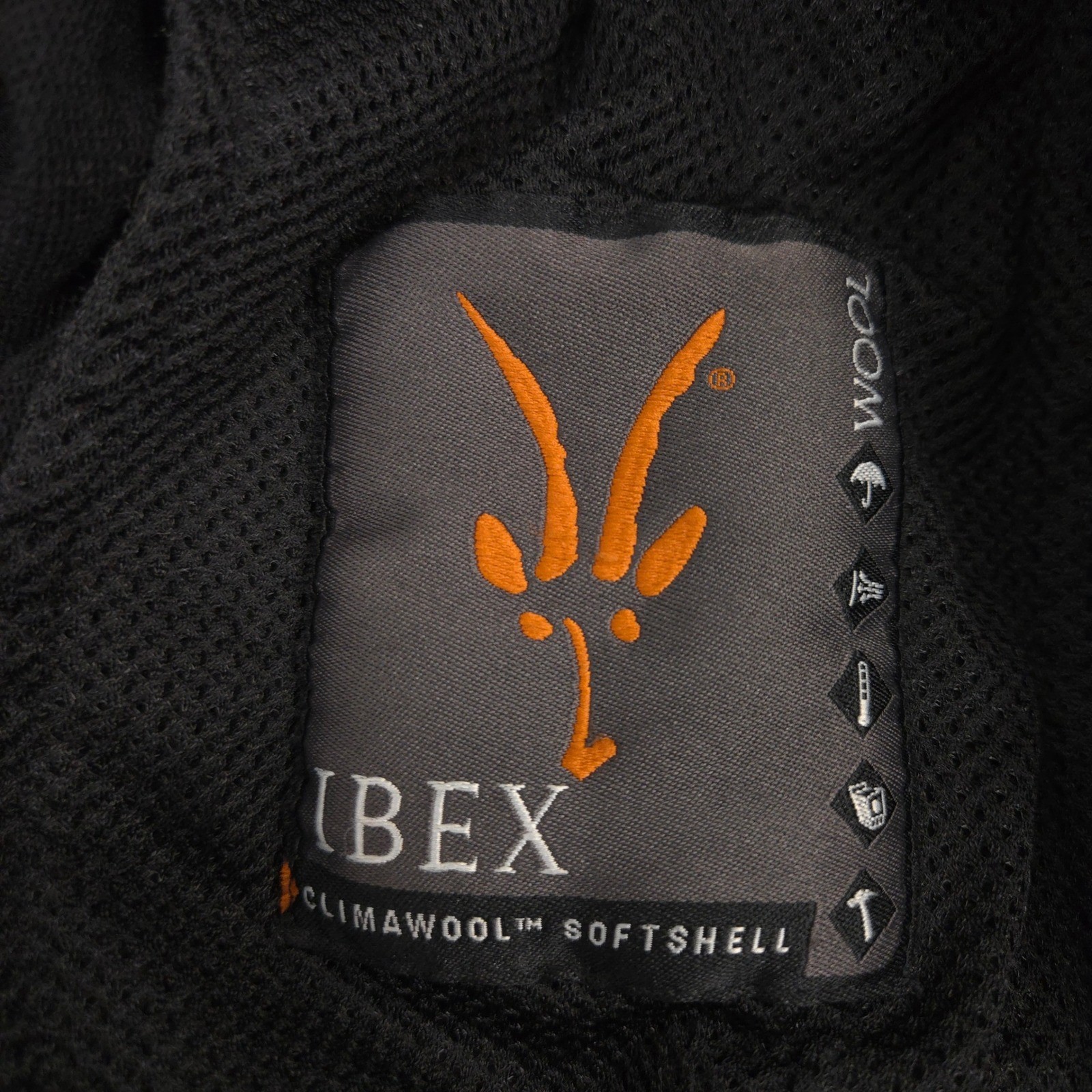 Ibex Pants Mens 34X34 Black Climawool Lite Softshell Outdoor Performance Hiking