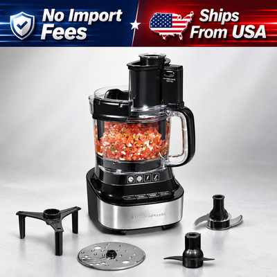 Hamilton Beach 70822FG 10-Cup Food Processor 500W Bowl Scraper Black