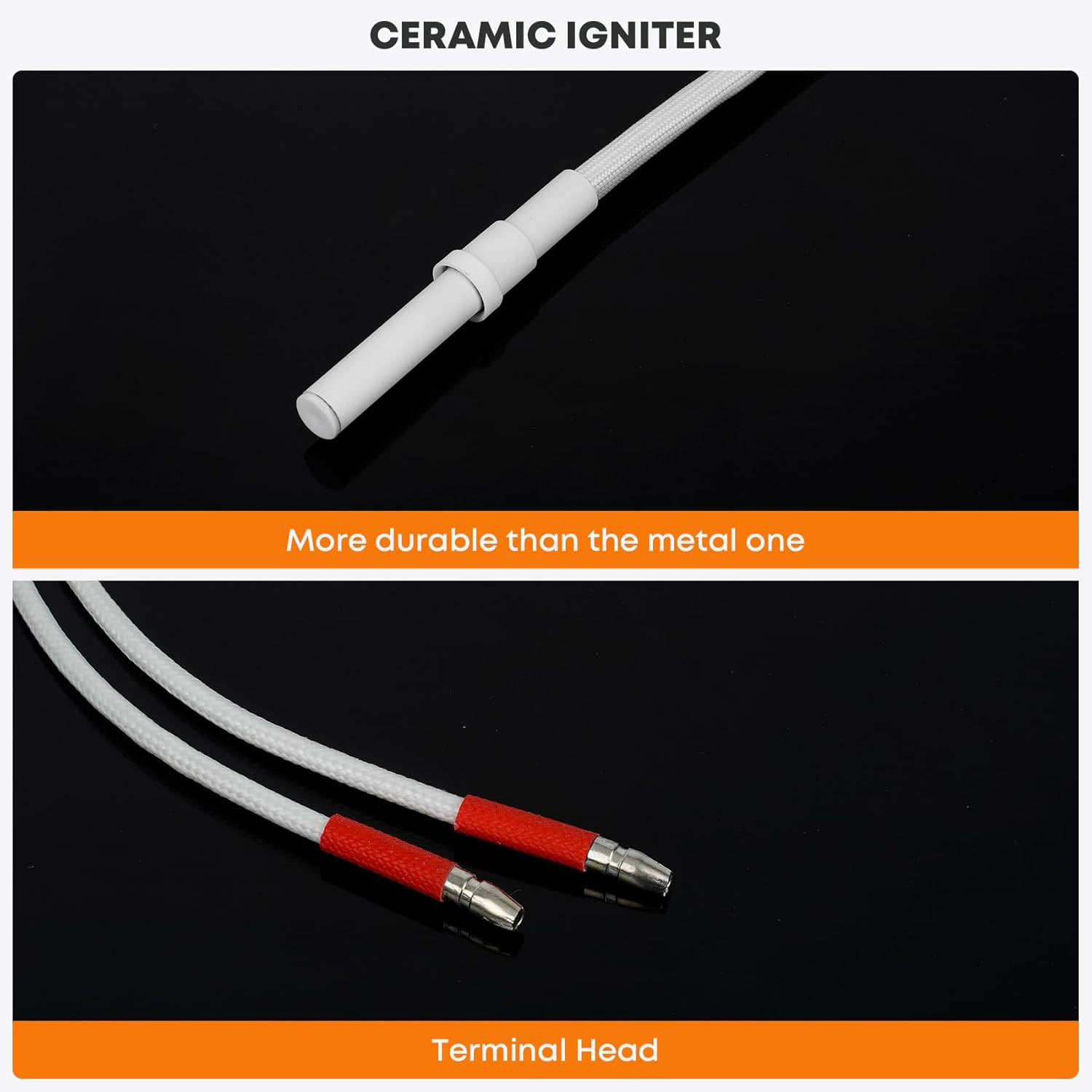 12V Ceramic Igniter Replacement for Green Mountain Grills Daniel Boone Jim Bowie