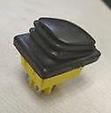 10pcs Rocker switch ON -OFF 22x30mm 250VAC 30A, DPST, fixed, 4pins. black