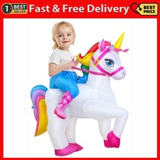 Inflatable Unicorn Costume Kids, Blow up Unicorn Costume, Unicorn Inflatable ...