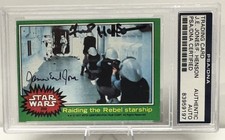 1977 Topps Star Wars James Earl Jones / Frank Henson Auto 