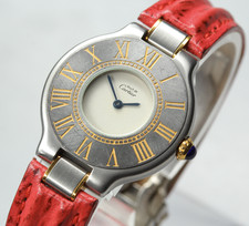 Orologio Vintage [Ecc+4] Cartier Must de Cartier 21 27mm Argento Rosso...