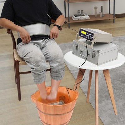 Fußbadmaschine Fußbad Spa Reinigung ionischer Taillengürtel Entgiftung Detox DHL