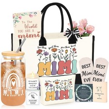 Gifts for Grandma: Tote Bag, Makeup Bag, and 16 Oz Can Glass Set Ideas