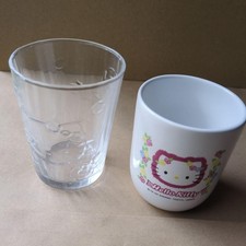 Hello Kitty Glass and Teacup Set