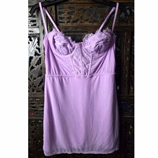 NWT Urban Outfitters Brenna Bustier Mini Dress M Lavender Purple Lace Corset