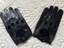 Coach Mens leather driving gloves medium new