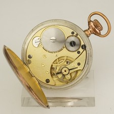 Rare JUNGHANS Antique Pocket Watch Men's no fusee duplex chronometer repeater