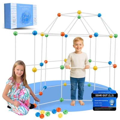 Konstruktionsspielzeug DIY Höhle Bauen Kinder Set BAU Spielzeug Höhlenbauset ... - Bild 1 von 4