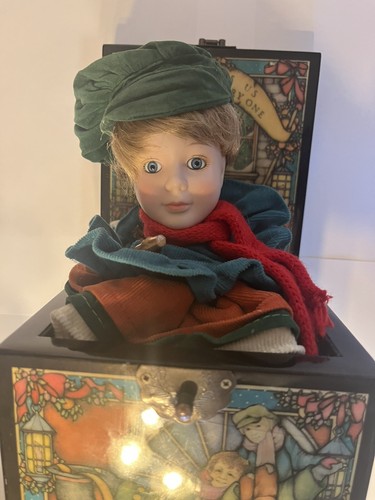 Vintage 1988 Enesco Tiny Tim Dickens Christmas Carol Music Box Limited Ed #2193 - Picture 5 of 6