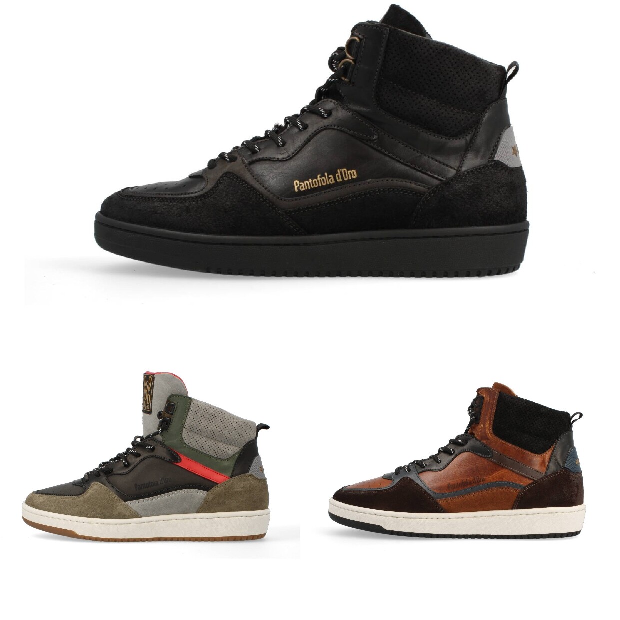 PANTOFOLA D’ORO Sneaker uomo high Pantofola d'Oro Baveno Uomo scarpe da ginnastica scarpe sportive pelle