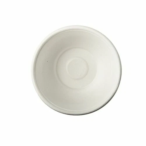 PAPSTAR Zuckerrohr Einweggeschirr Einwegschalen Zuckerrohrteller weiß rund 50Stk