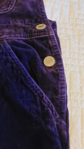 Gap Girls Corduroy Overall Bibs / Purple / Y2K Hipster / Size Small / Gap Jeans - Picture 2 of 24