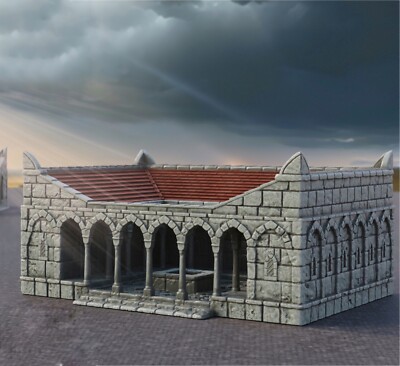 Hospital Krankenstation Gebäude - Ivory City 28mm Tabletop Mittelalter Stadt