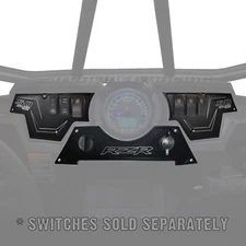 RZR 3 Piece 6 Switch CNC Dash Panel Speedometer XP1000 S 900 1000 Stealth Black