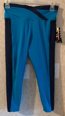 Avia Women's Capris Legging Fashion New Fitted Size L 12 14 Side Pockets Stretch