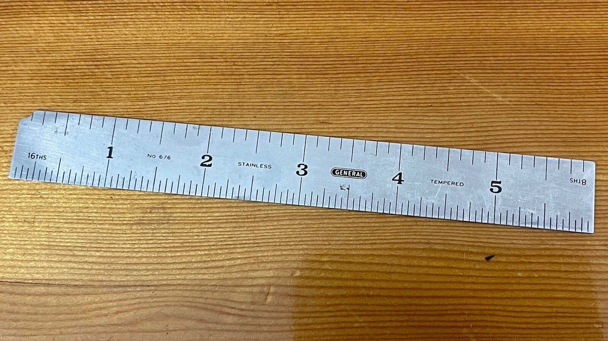 General Tools 676 Rigid Ruler 0.75