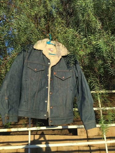 1970s Orange Tag Denim Sherpa Jacket | eBay