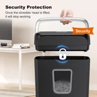 Paper Shredder for Home Use,6-Sheet Crosscut Paper and Credit Card Shredder f...