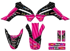 2021-2025 KLX 140 R RL RACE SERIES Pink Senge Graphics Kit Compatible with