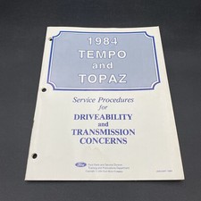 1984 Ford Tempo Topaz Service Procedures Driveability Transmission Concerns