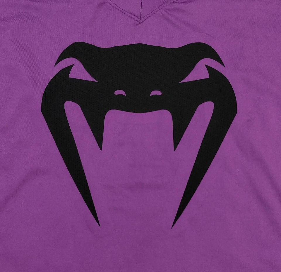 Camisa Jersey Venum - Mujer 2XL - Púrpura Negra, Entrenamiento Atlético Gimnasio MMA Foto 2 de 4