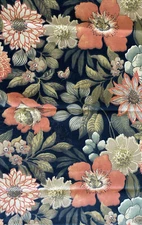 RAYMOND WAITES Floral Multi Purpose 54”W Fabric Mill Creek 1 Yard 14”