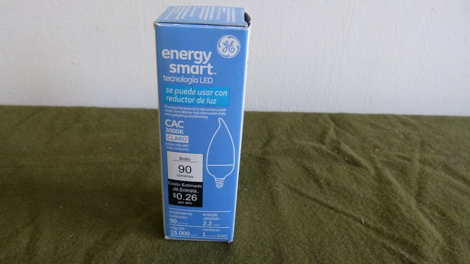 GE 64046 - Energy Smart LED 2.2-Watt Bent Tip Light Bulb with Candelabra Base - Image 4 of 4