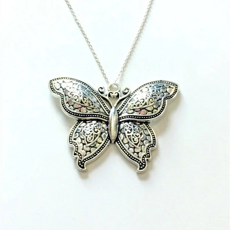 Large butterfly necklace online